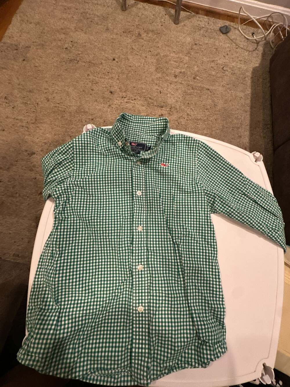 Boys Vineyard Vines Shirt Size 5 and Polo RL Shirt Size 6 Green  (2 set)